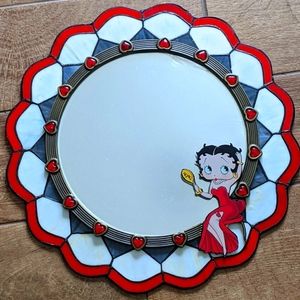 BETTY BOOP STAINED GLASS MIRROR